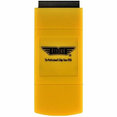 Ettore Products Scraper, Retractable, Plastic, YW/BK ETO4287